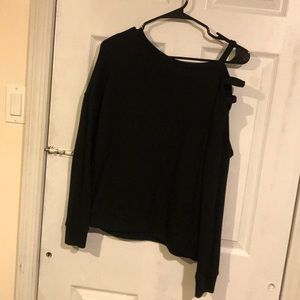 Open Shoulder Sweatshirt